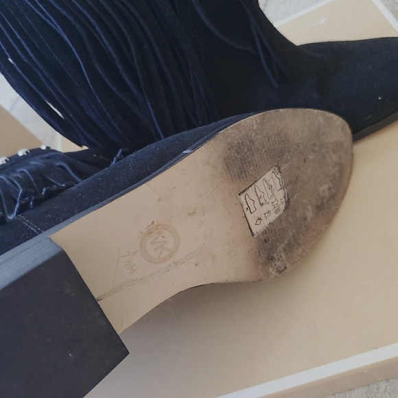 Michael kors fringe suede studded boots black - Picture 9 of 9